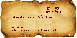 Stankovics Róbert névjegykártya