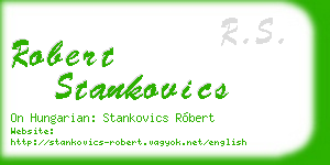 robert stankovics business card